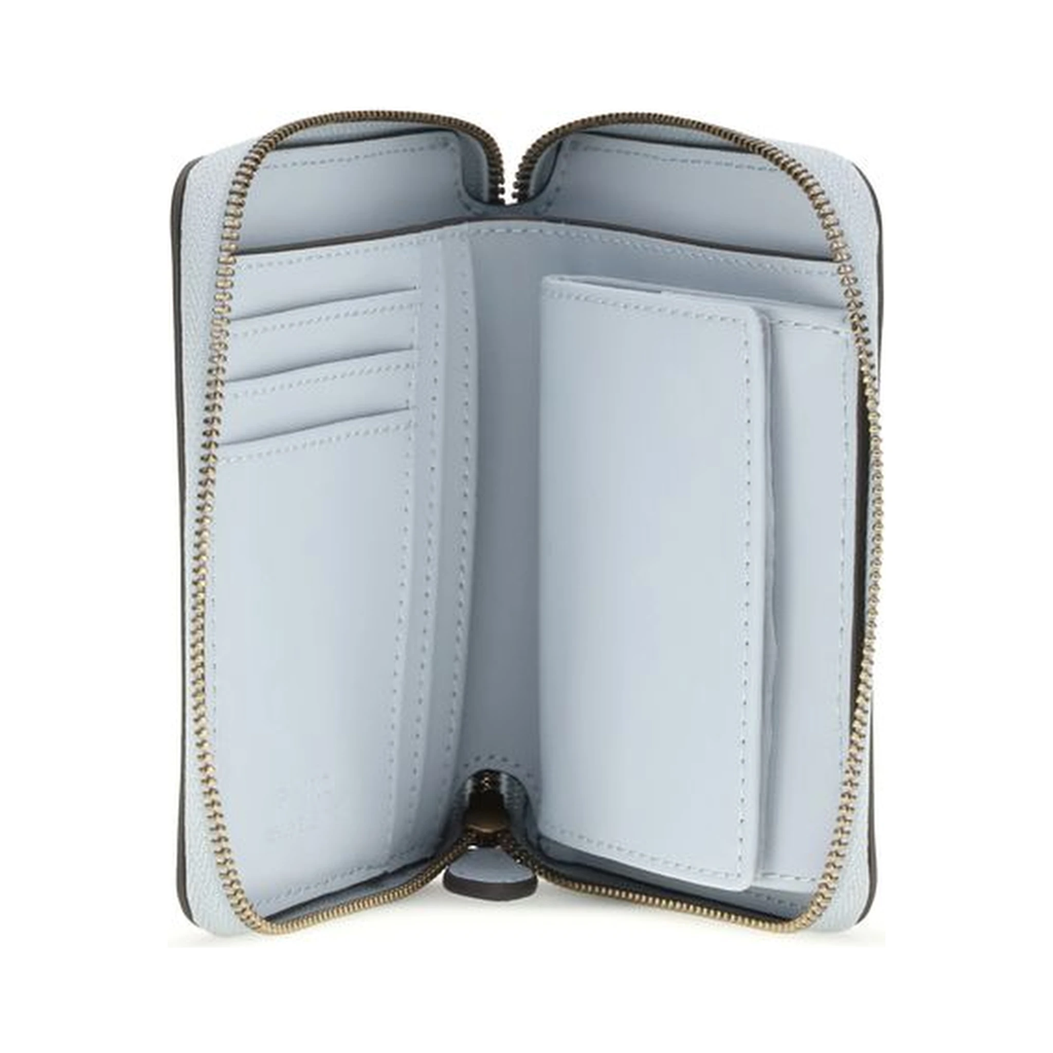 Light Blue Calf Leather Bos Taurus Wallet