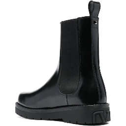 Black Leather Chelsea Boots