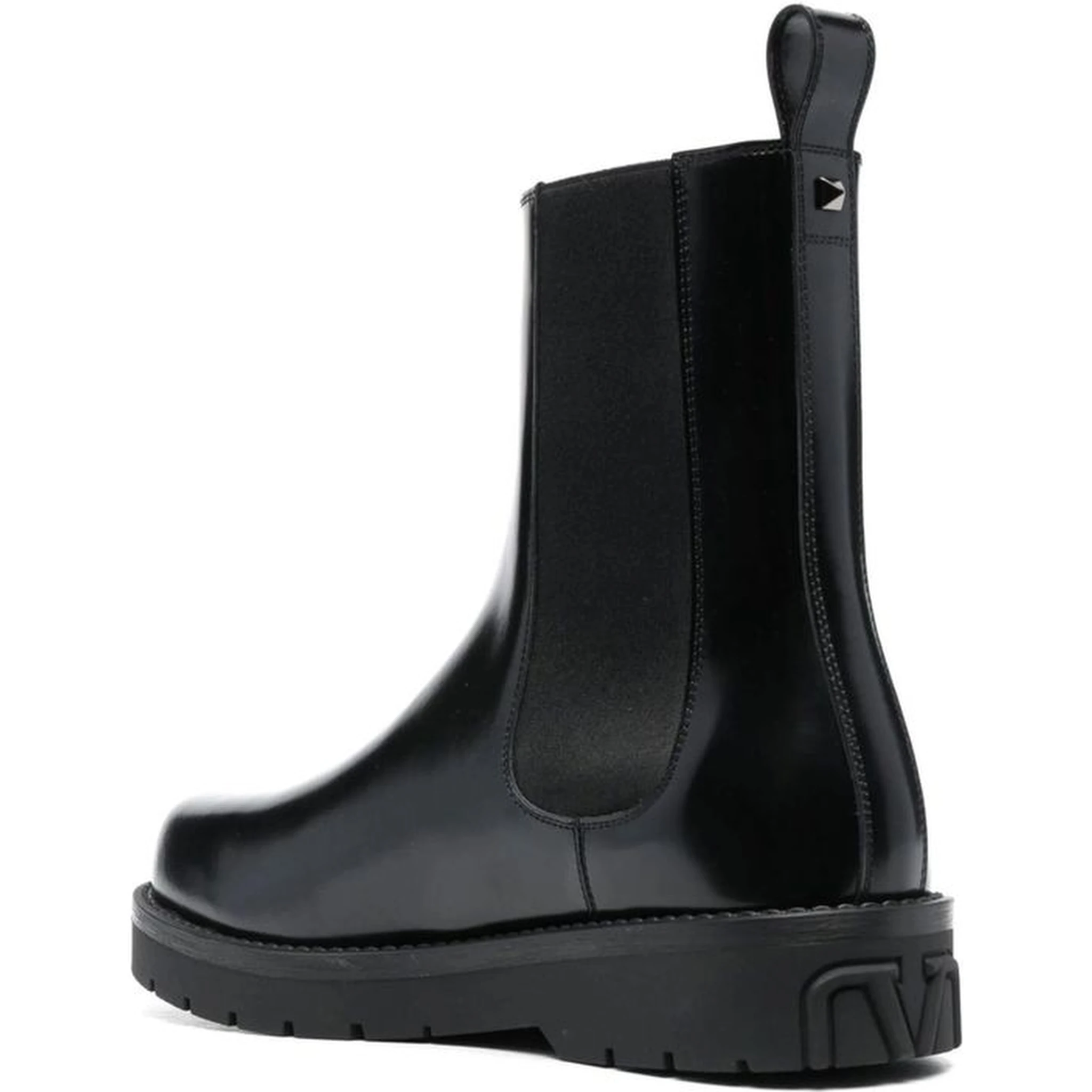 Black Leather Chelsea Boots