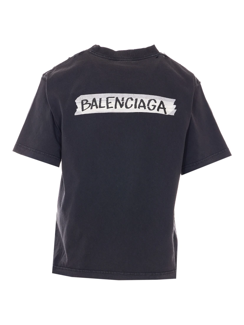 Balenciaga T-shirts and Polos Black