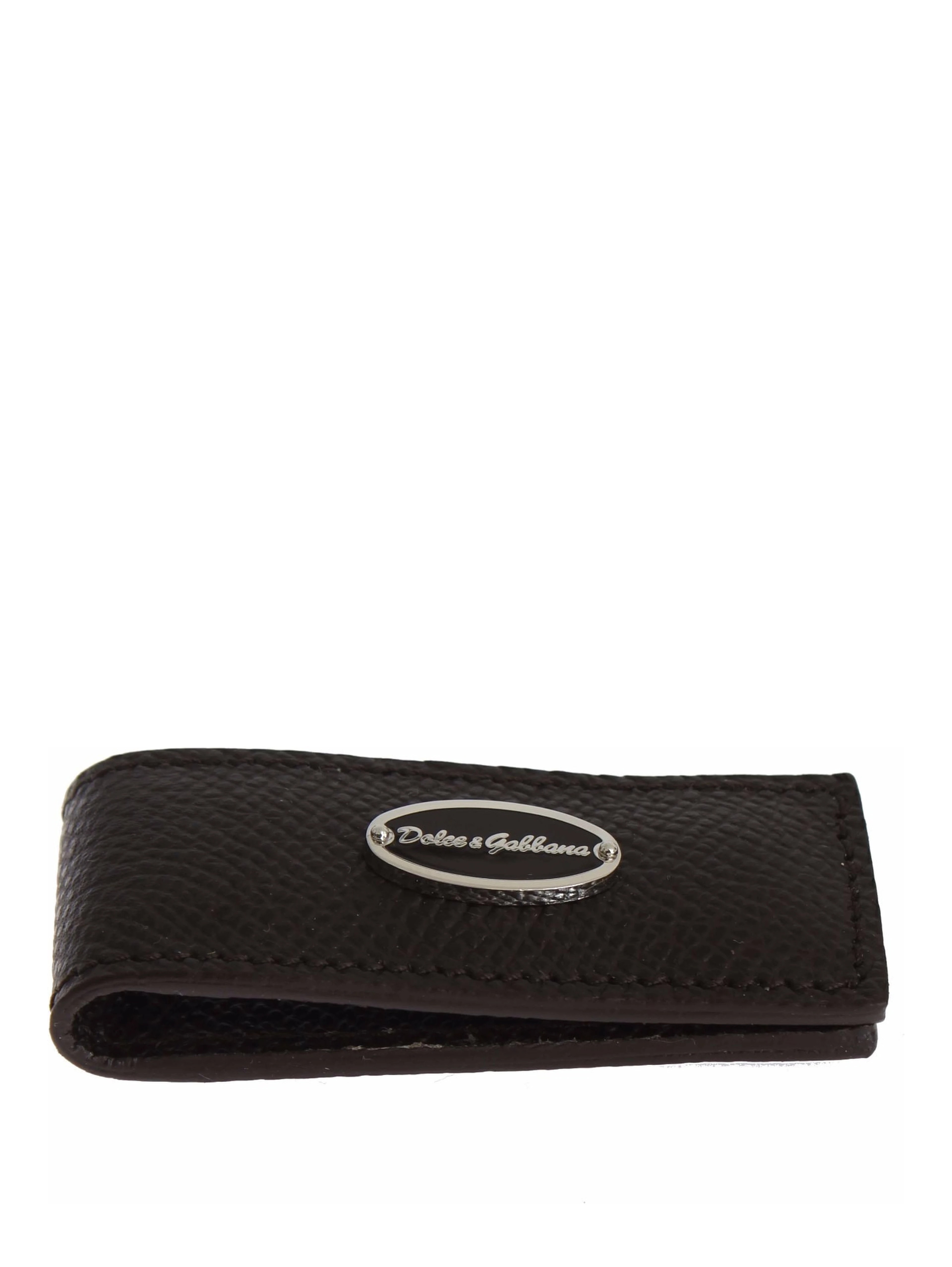 Brown Leather Magnet Mens Money Bar Clasp Money Cash Clip