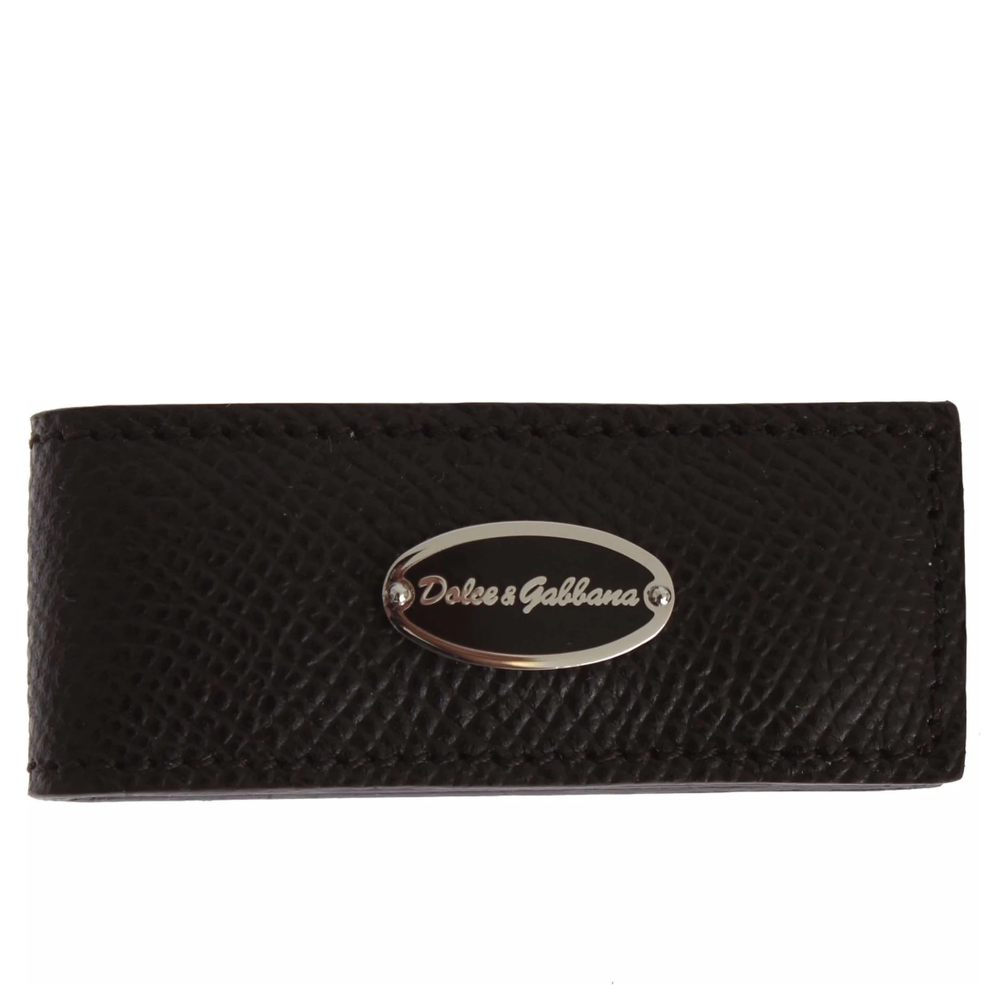 Brown Leather Magnet Mens Money Bar Clasp Money Cash Clip