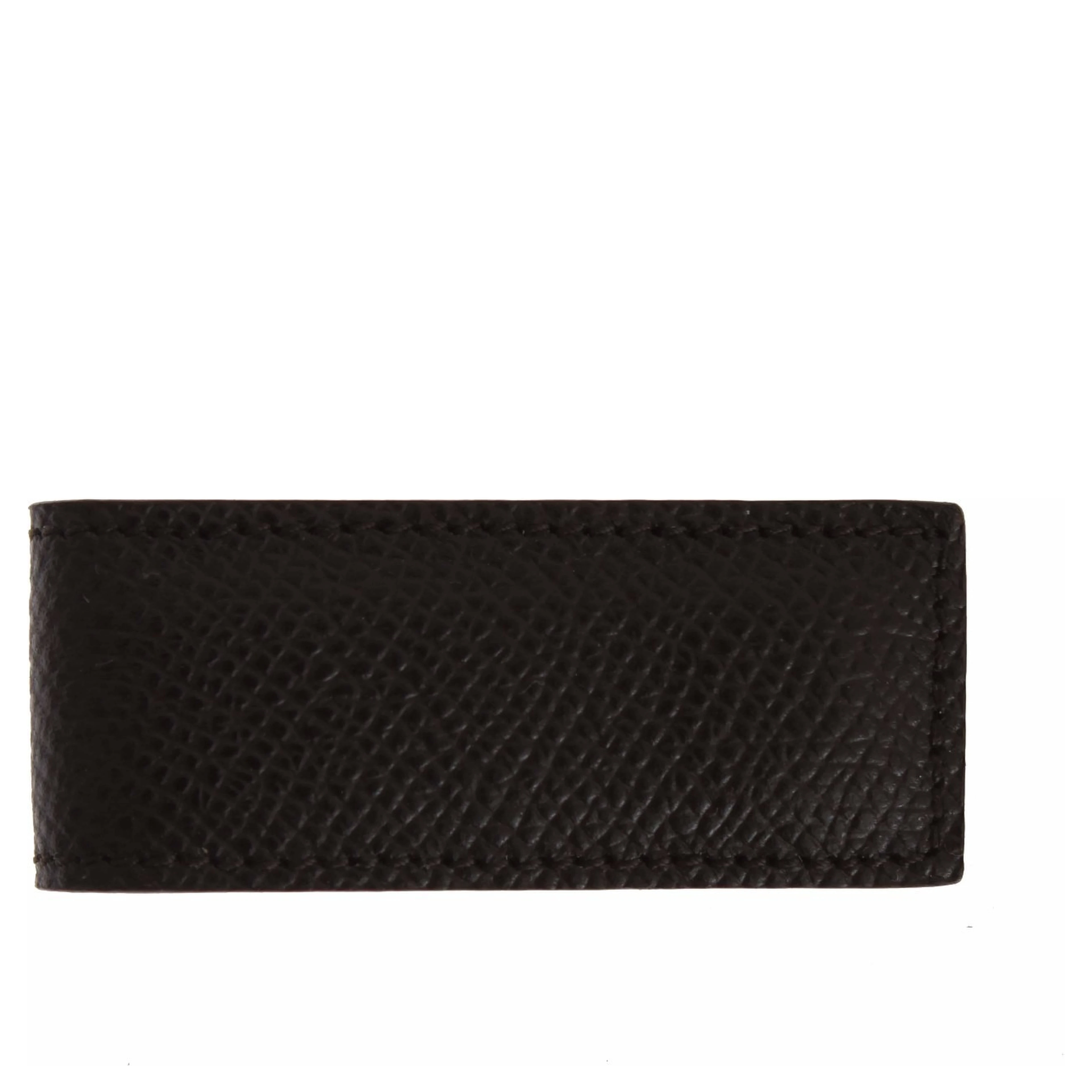 Brown Leather Magnet Mens Money Bar Clasp Money Cash Clip