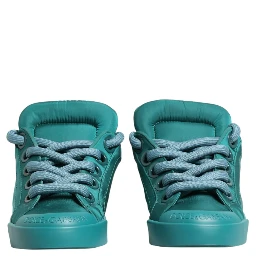 Teal Portofino Men Low Top Sneakers Shoes
