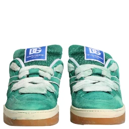 Green Suede New Roma Low Top Sneakers Shoes