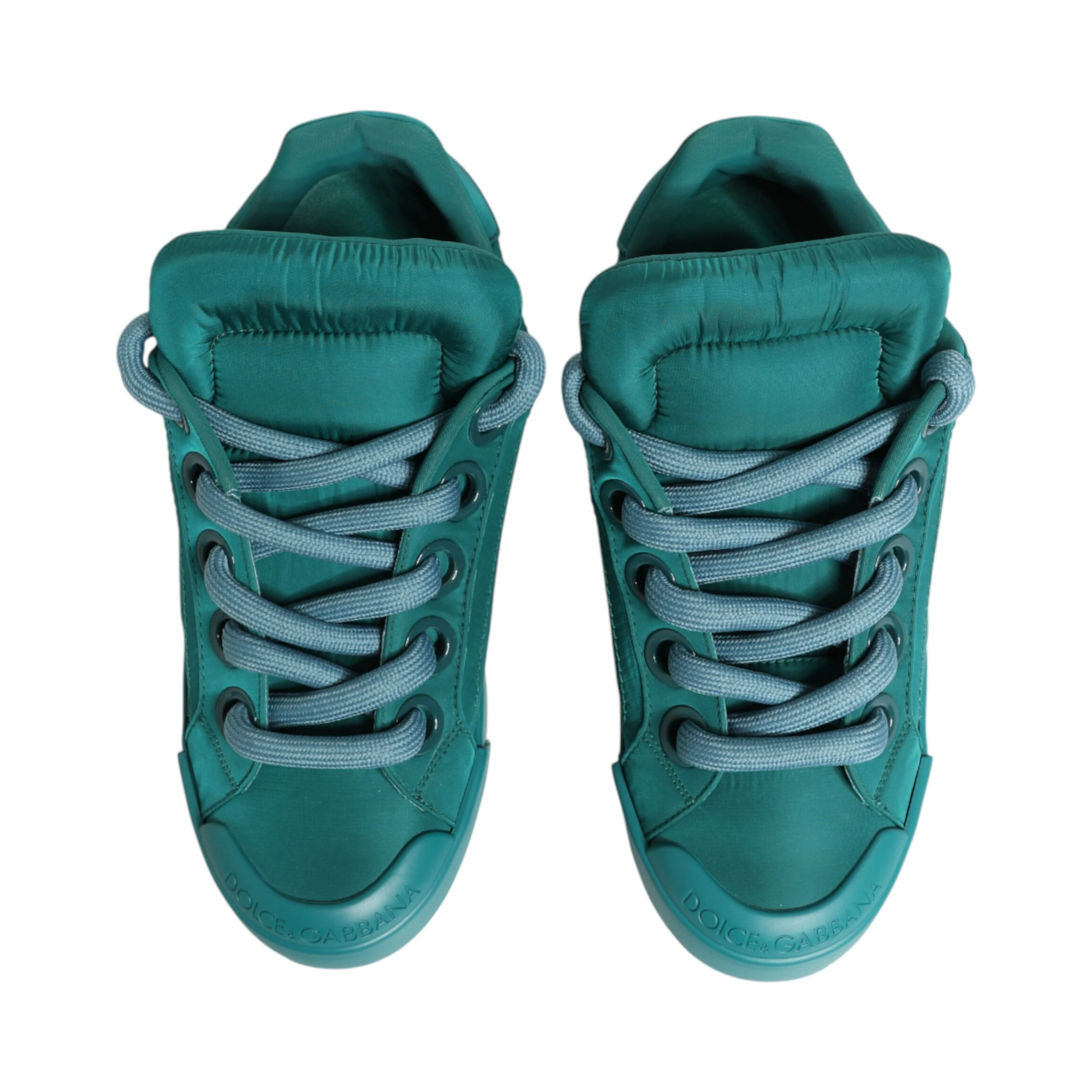 Teal Portofino Men Low Top Sneakers Shoes
