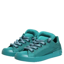 Teal Portofino Men Low Top Sneakers Shoes