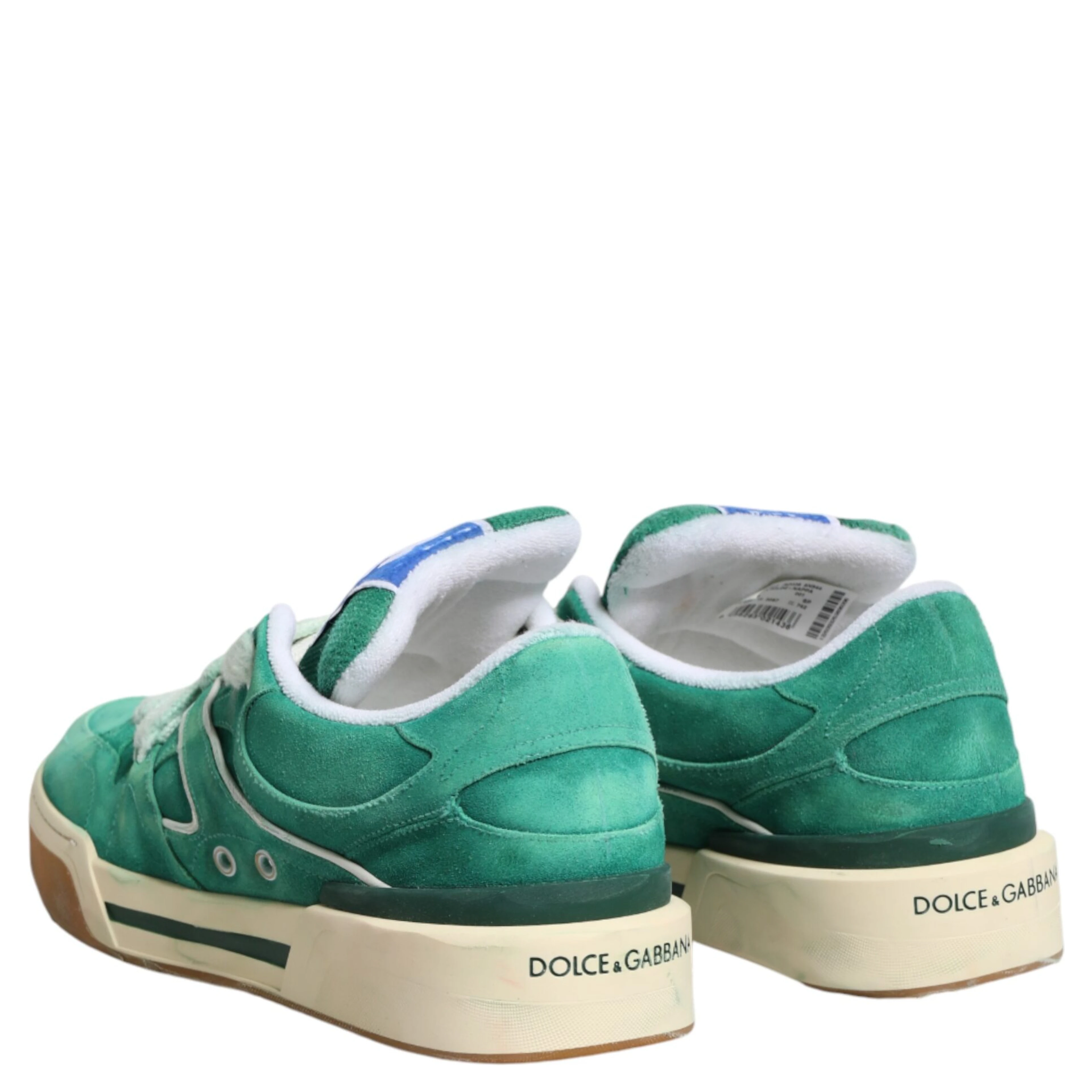Green Suede New Roma Low Top Sneakers Shoes