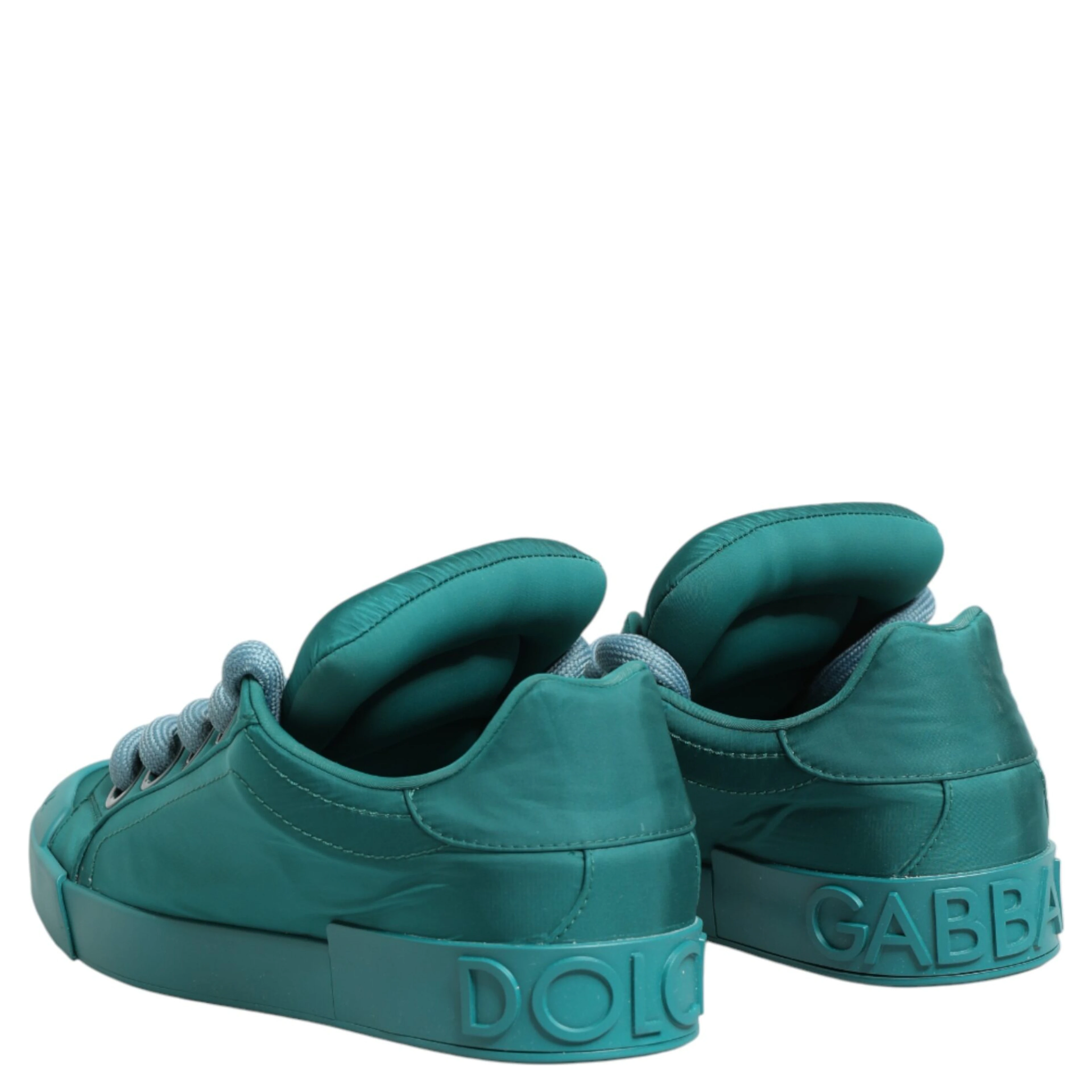 Teal Portofino Men Low Top Sneakers Shoes