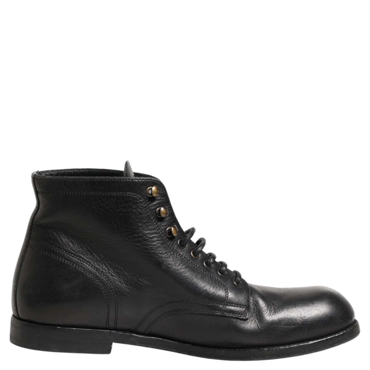 Black Lace Up Short Ankle Boots Men Shoes
