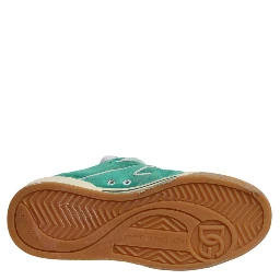 Green Suede New Roma Low Top Sneakers Shoes