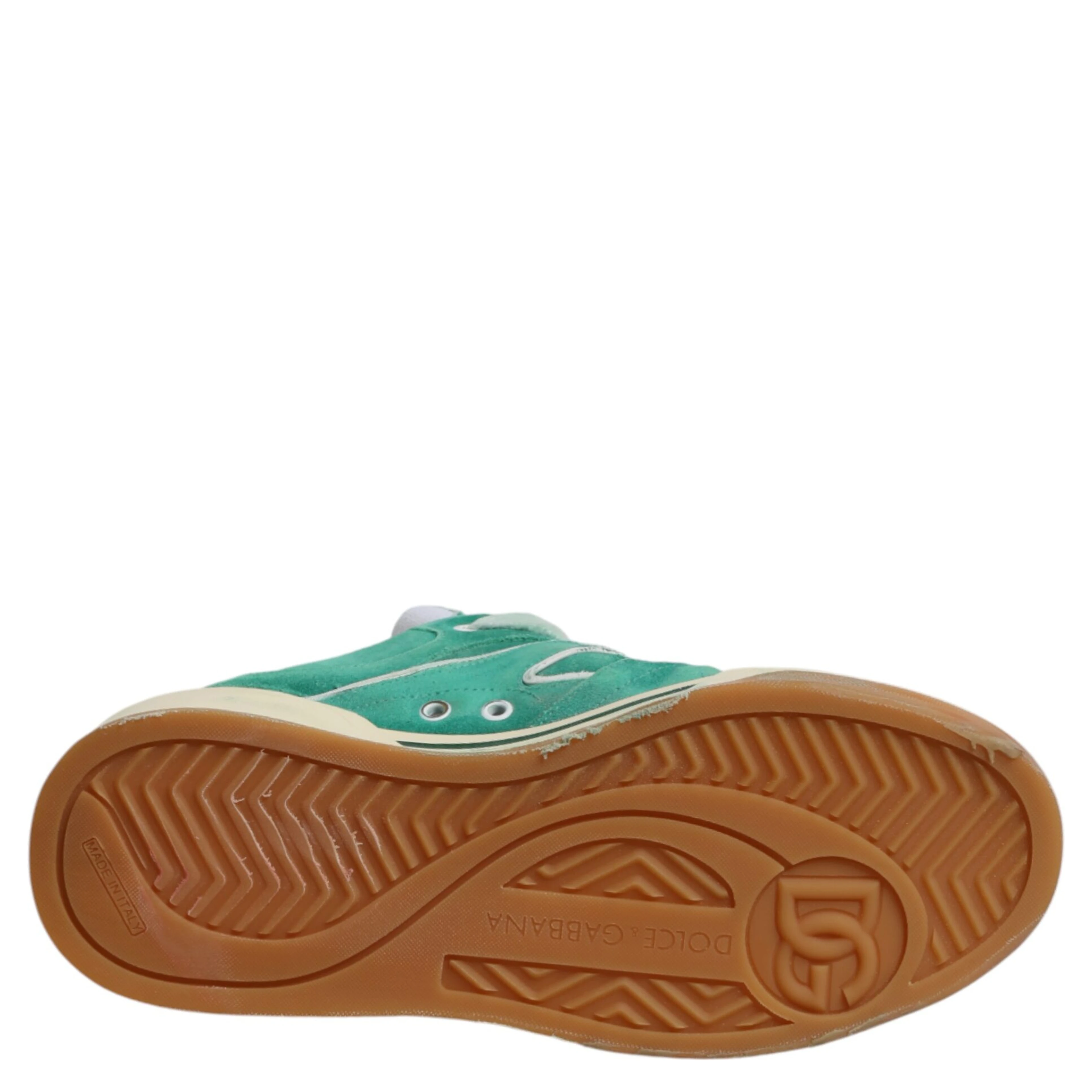 Green Suede New Roma Low Top Sneakers Shoes