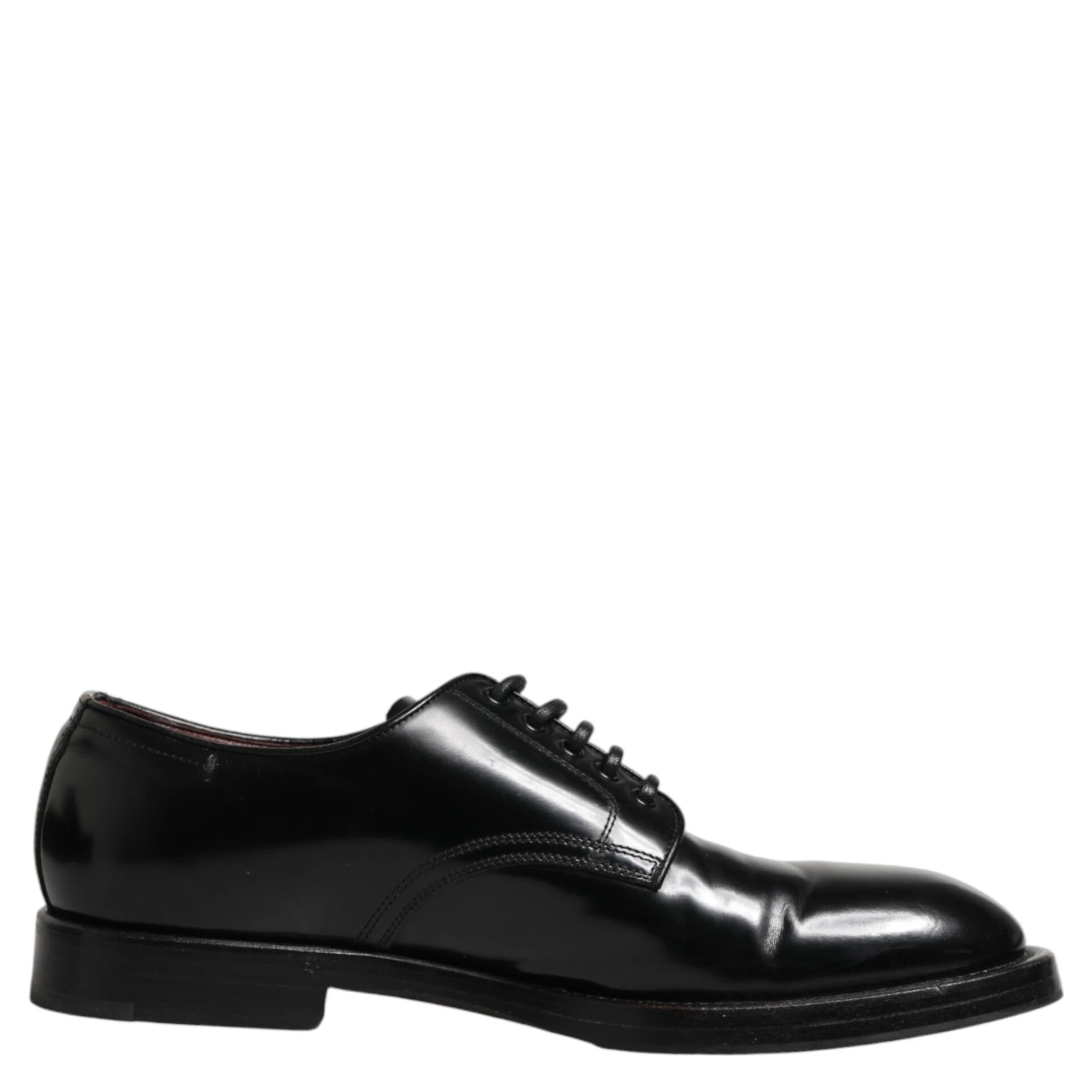 Black Lace Up Leather Dress Derby Men Shoes