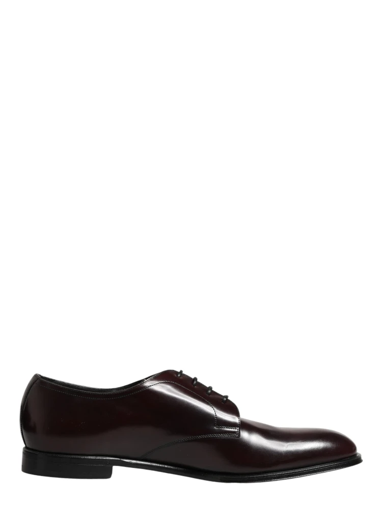 Black Lace Up Leather Dress Derby Men Shoes alternative