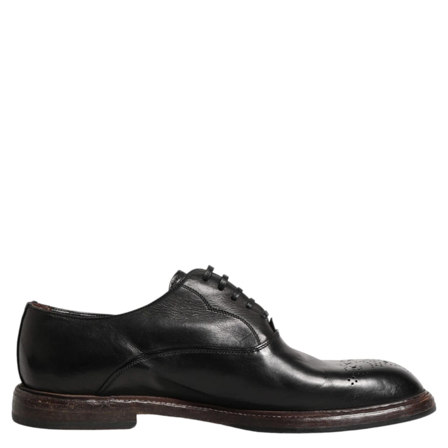 Black Calfskin Leather Oxford Dress Shoes