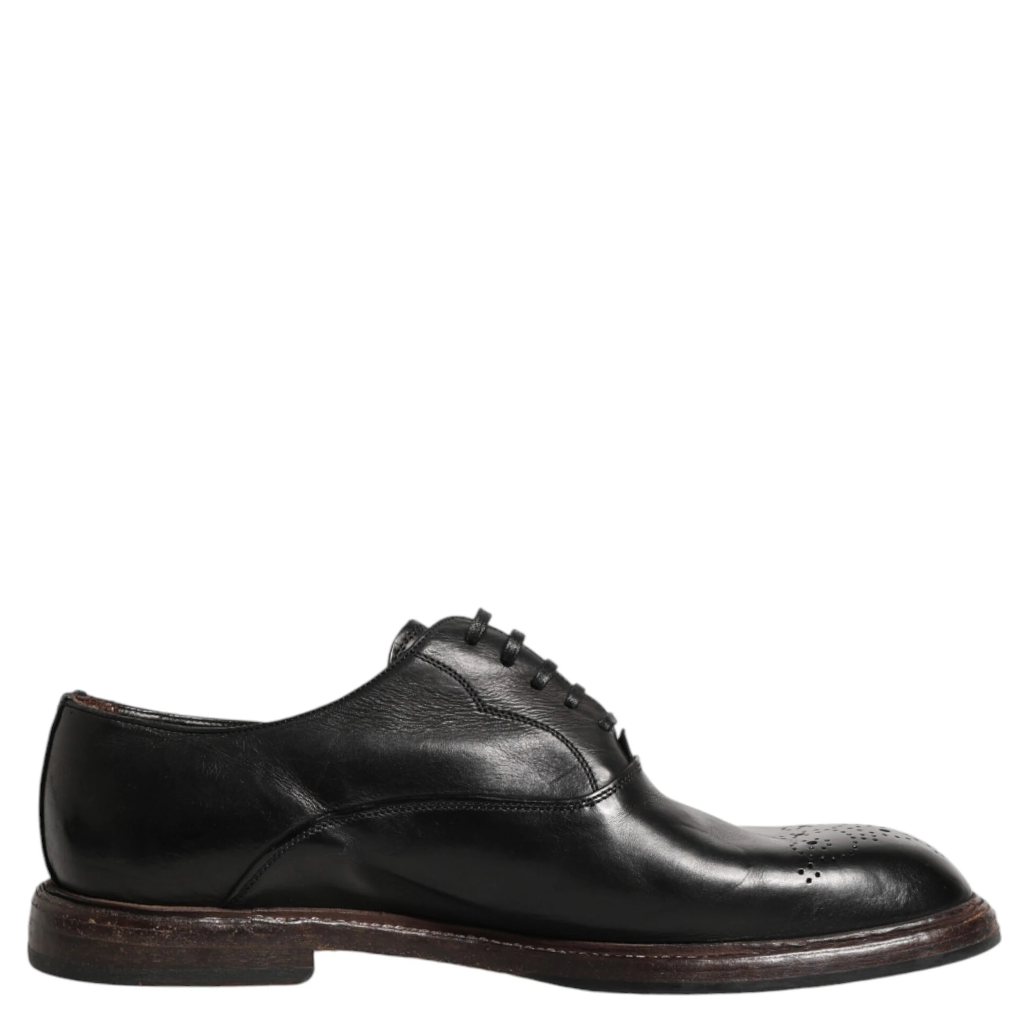 Black Calfskin Leather Oxford Dress Shoes