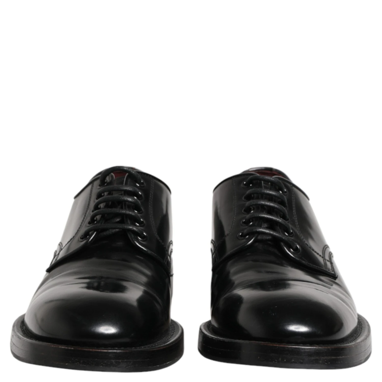 Black Lace Up Leather Dress Derby Men Shoes