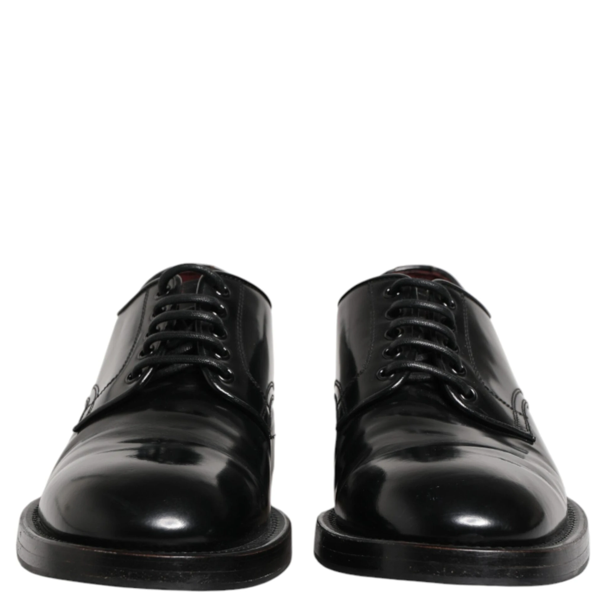 Black Lace Up Leather Dress Derby Men Shoes