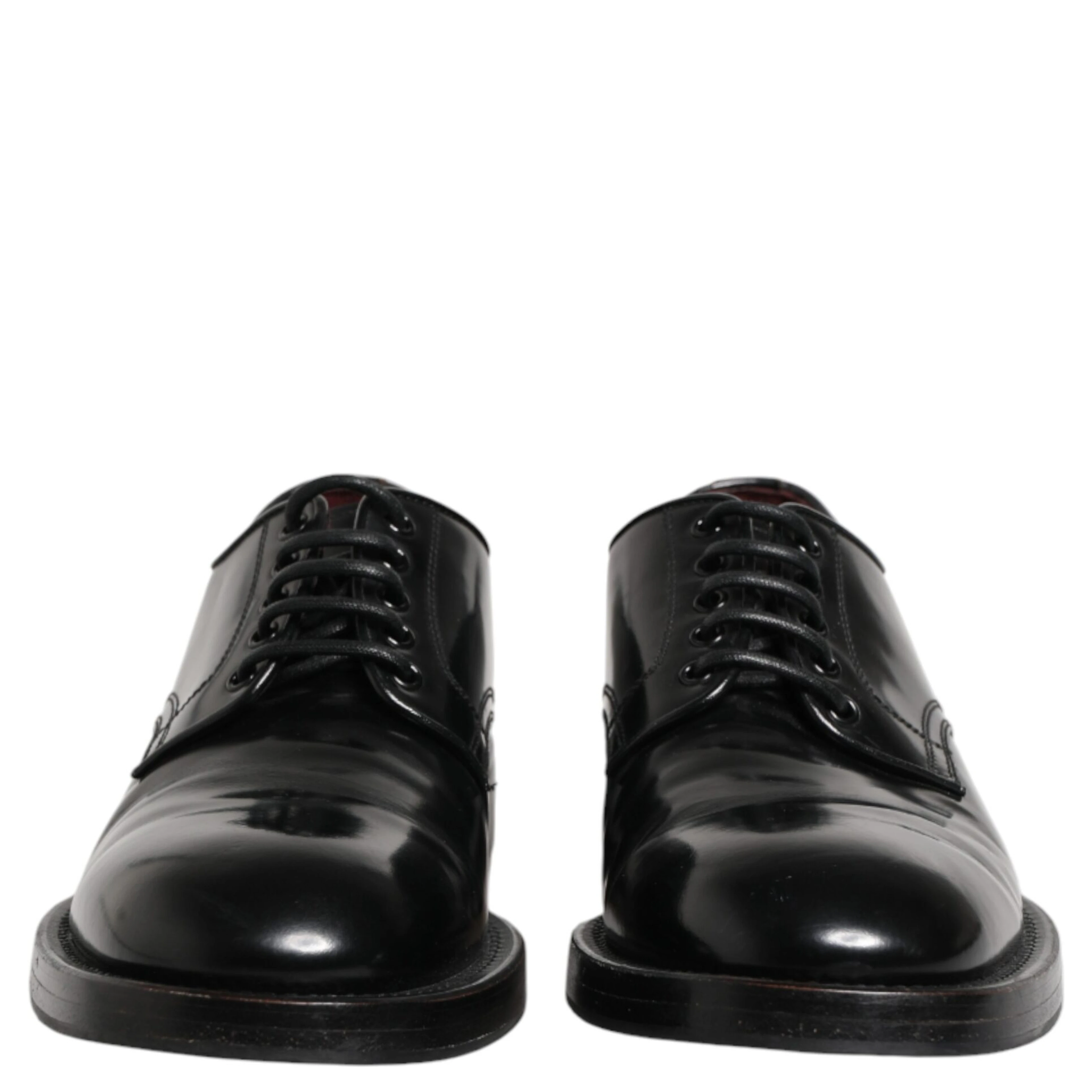 Black Lace Up Leather Dress Derby Men Shoes
