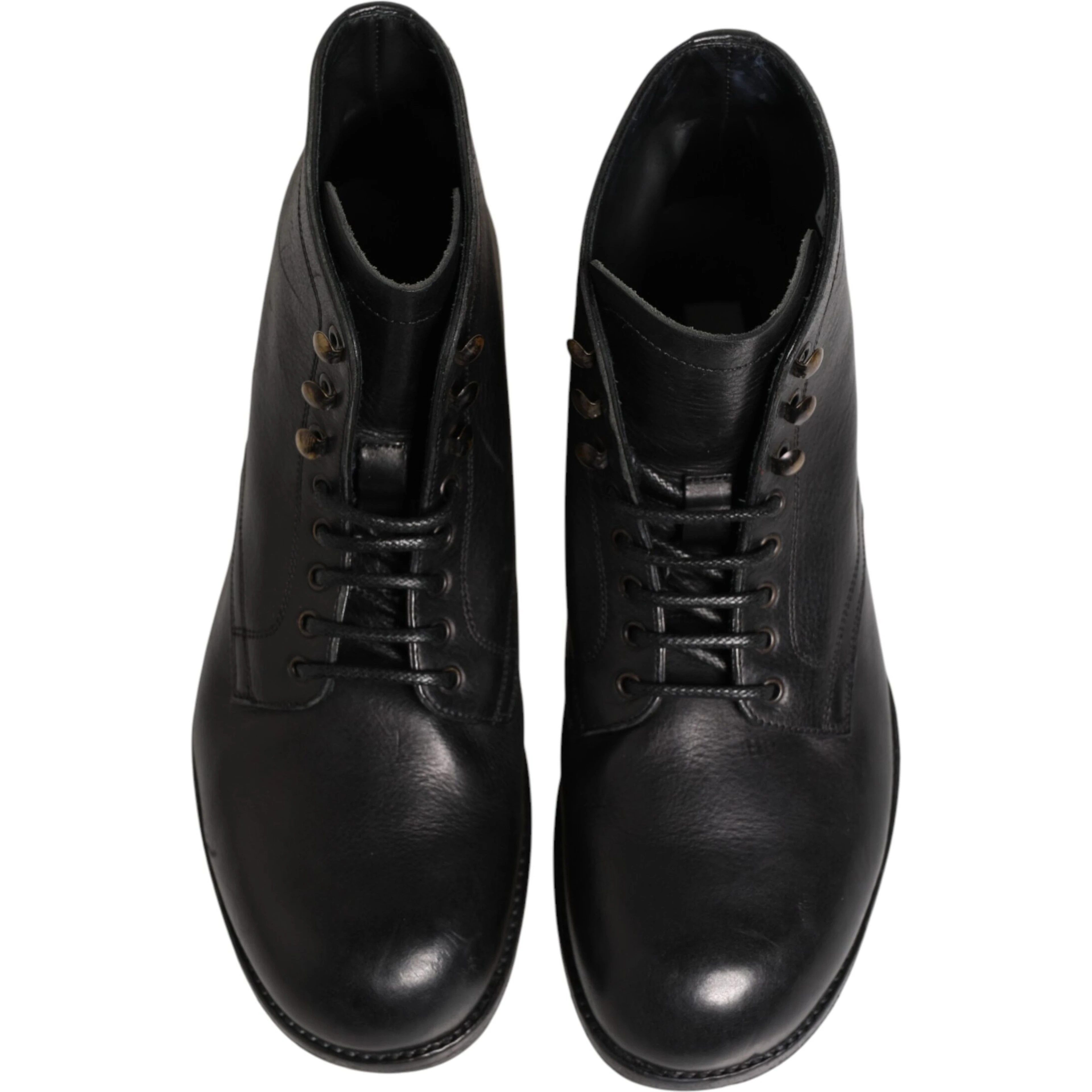 Black Lace Up Short Ankle Boots Men Shoes