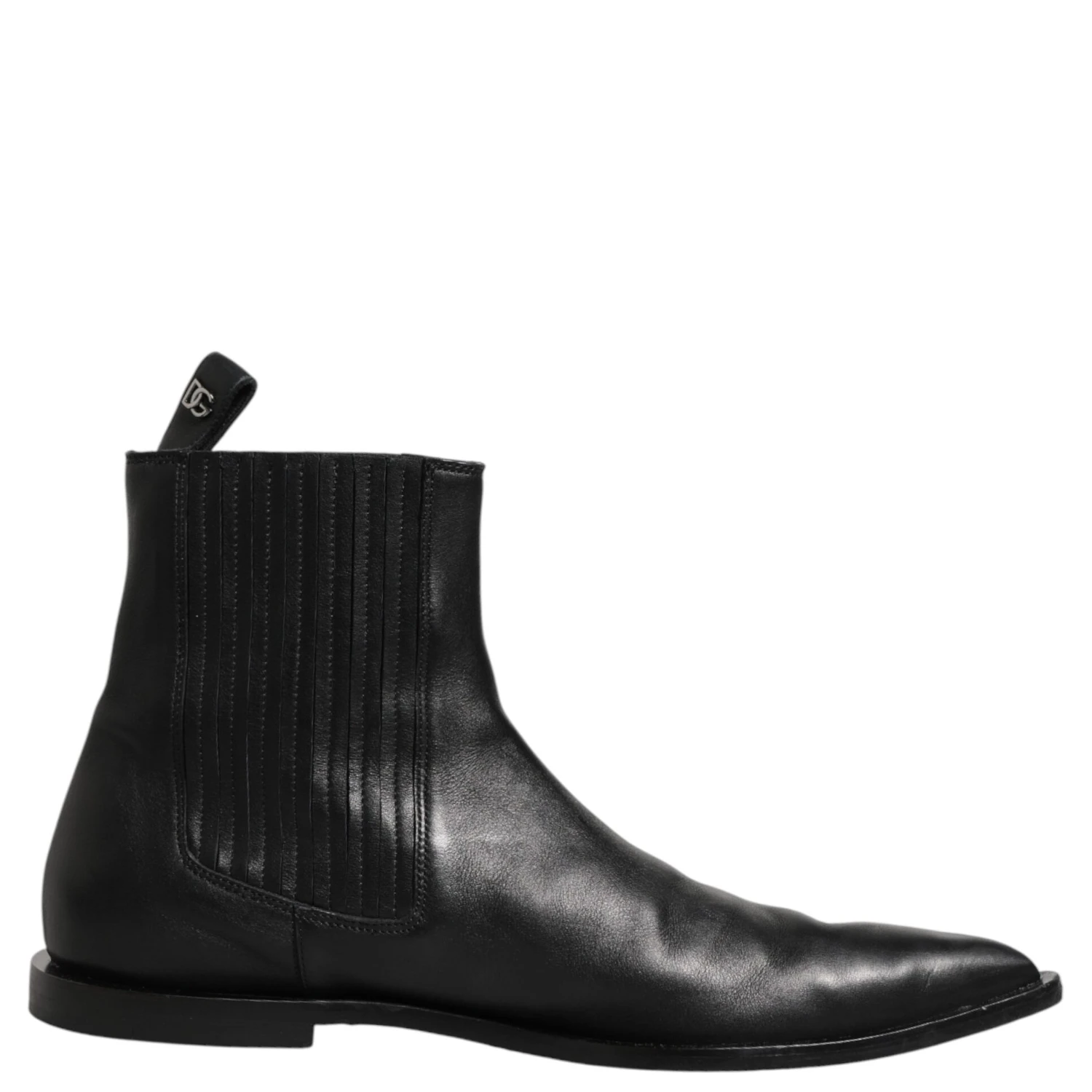 Black Chelsea Men Short Ankle Boots Shoes