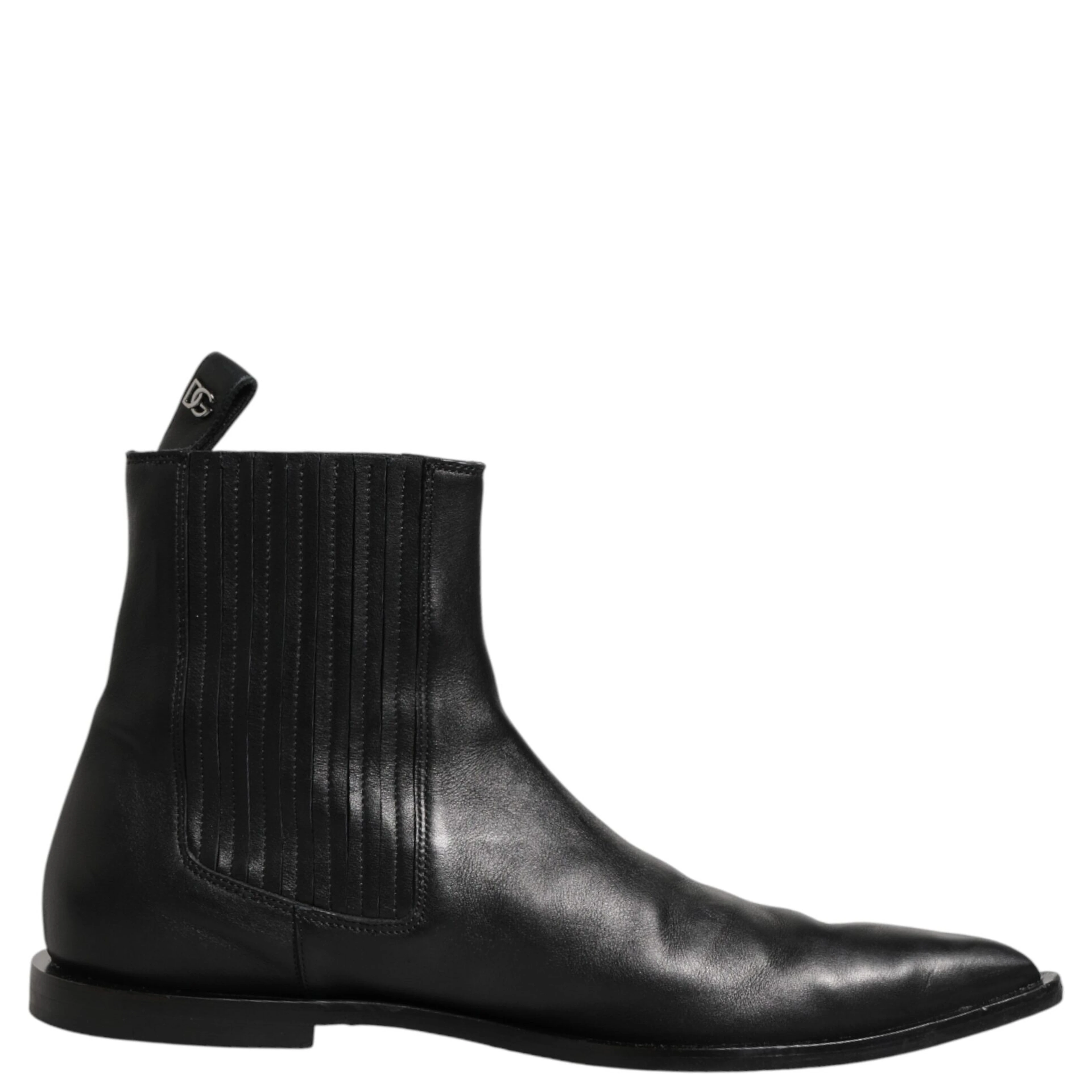 Black Chelsea Men Short Ankle Boots Shoes