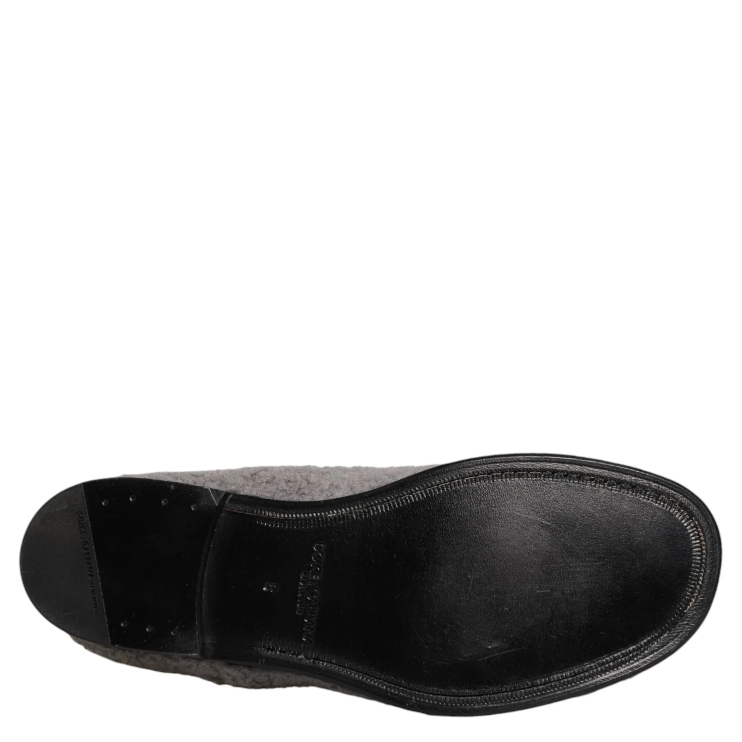 Gray Fleece Lace Up Men Derby Dress Shoes