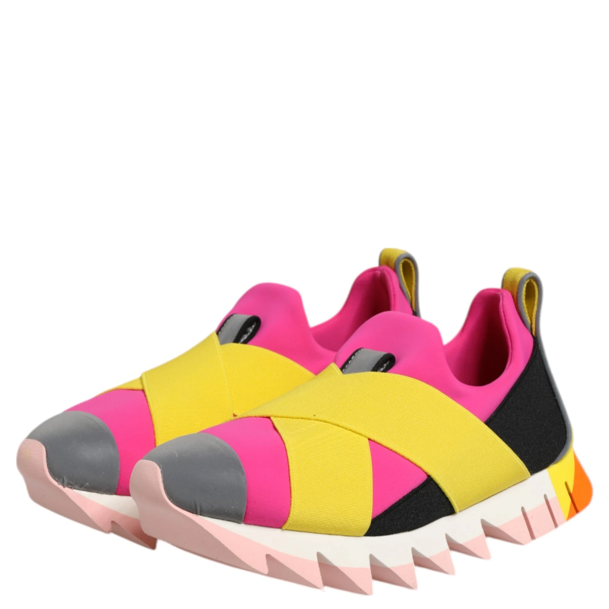 Multicolor Neoprene Elastic Ibiza Sneakers Shoes