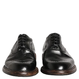 Black Calfskin Leather Oxford Dress Shoes