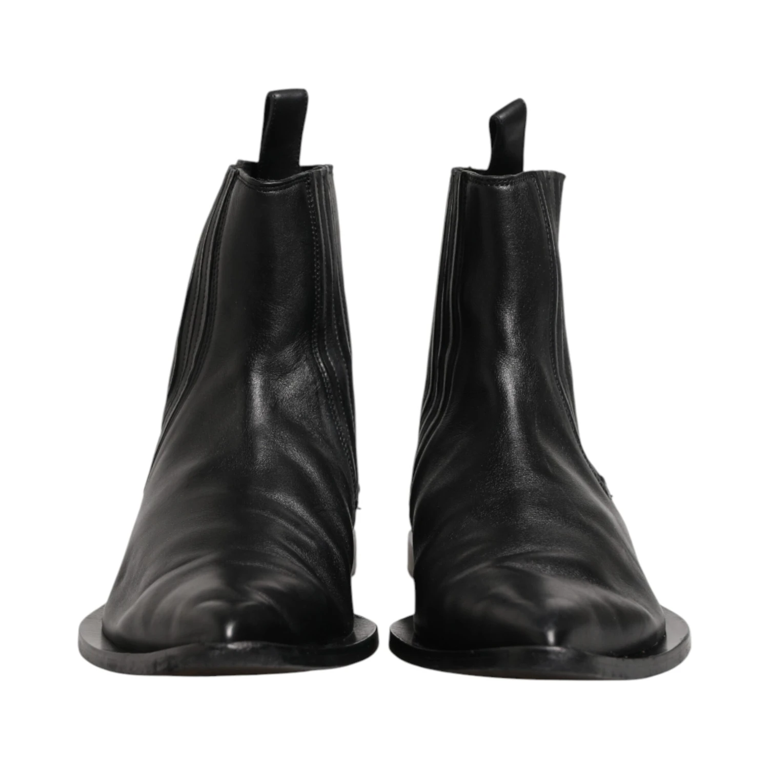 Black Chelsea Men Short Ankle Boots Shoes
