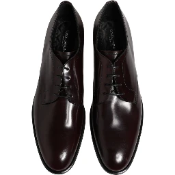 Black Lace Up Leather Dress Derby Men Shoes