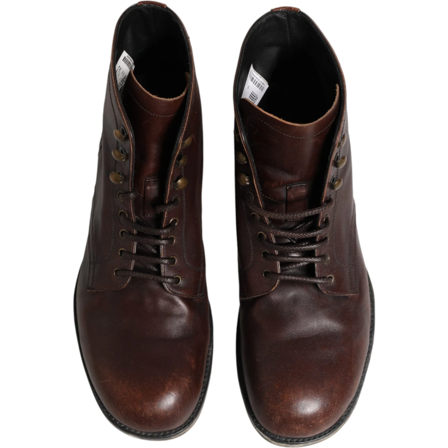 Brown Lace Up Short Ankle Boots Men Shoes