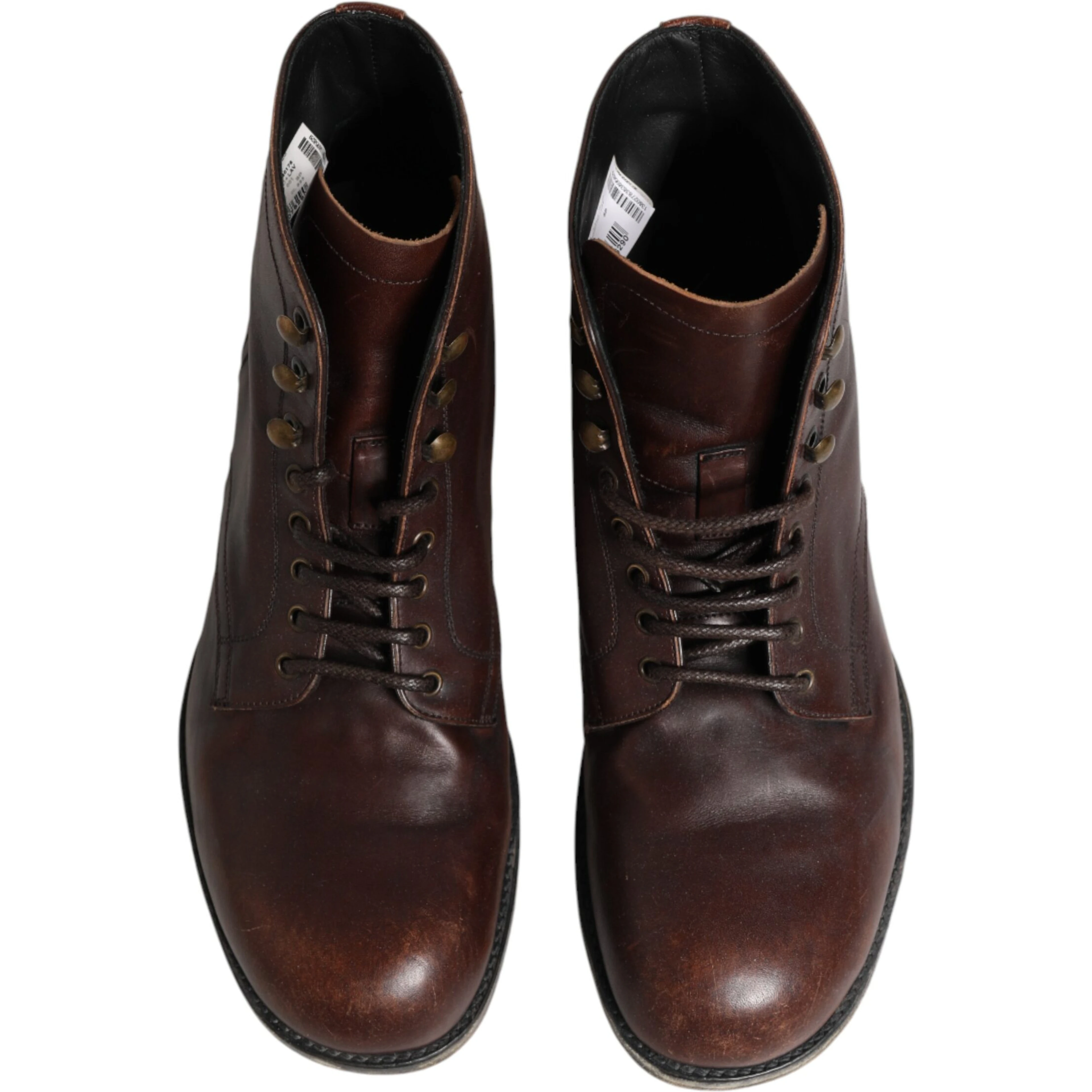 Brown Lace Up Short Ankle Boots Men Shoes