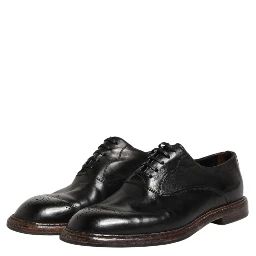 Black Calfskin Leather Oxford Dress Shoes