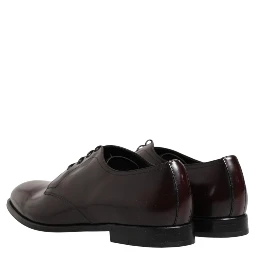 Black Lace Up Leather Dress Derby Men Shoes
