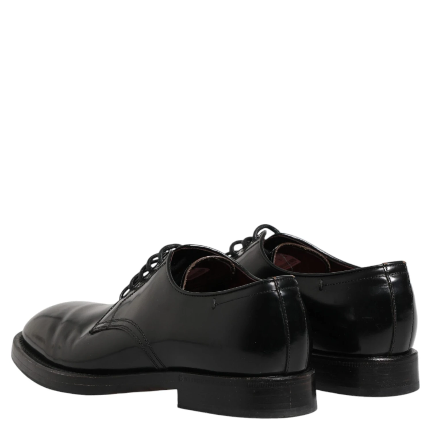 Black Lace Up Leather Dress Derby Men Shoes