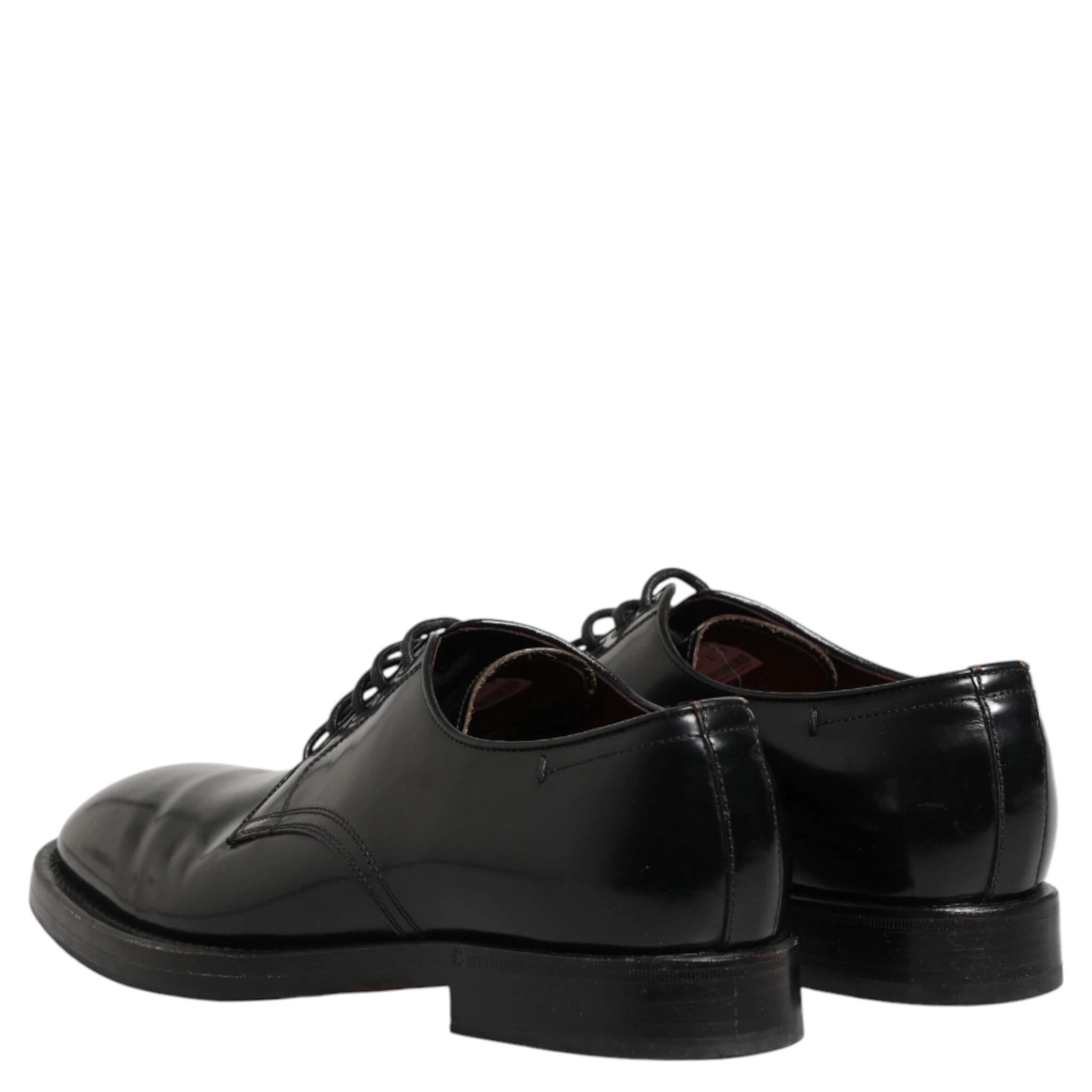 Black Lace Up Leather Dress Derby Men Shoes