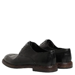 Black Calfskin Leather Oxford Dress Shoes