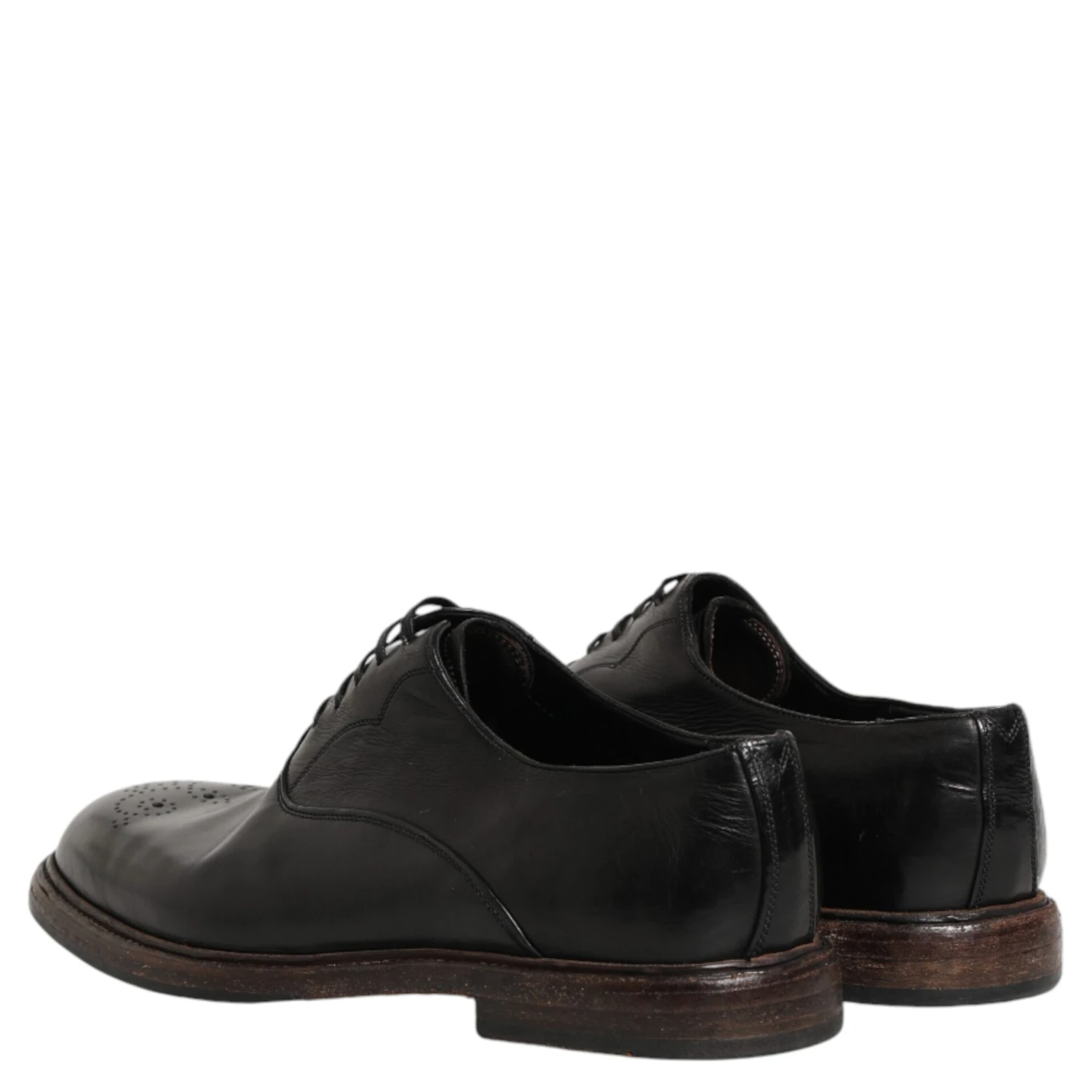 Black Calfskin Leather Oxford Dress Shoes