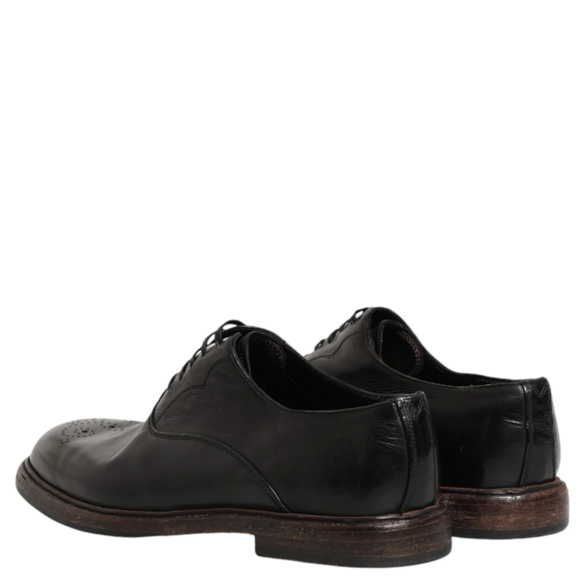 Black Calfskin Leather Oxford Dress Shoes
