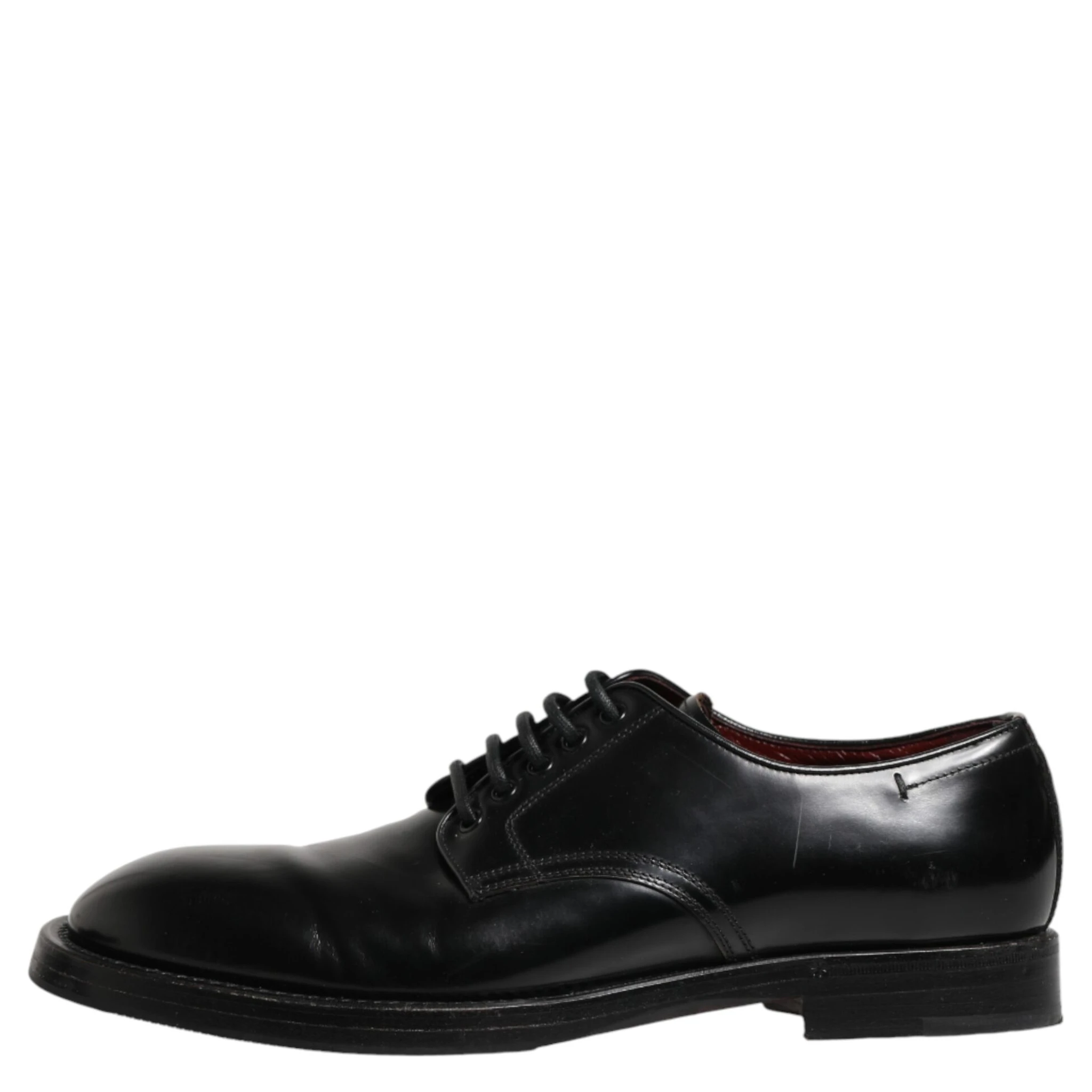 Black Lace Up Leather Dress Derby Men Shoes