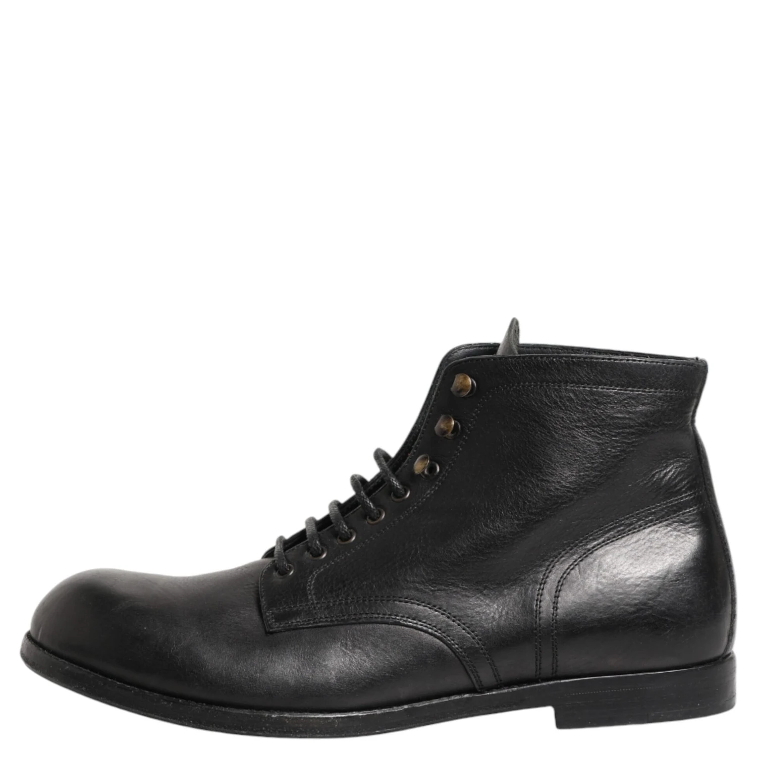 Black Lace Up Short Ankle Boots Men Shoes
