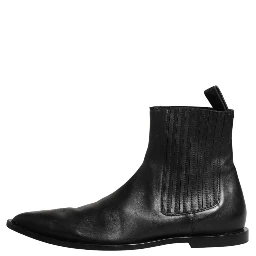 Black Chelsea Men Short Ankle Boots Shoes