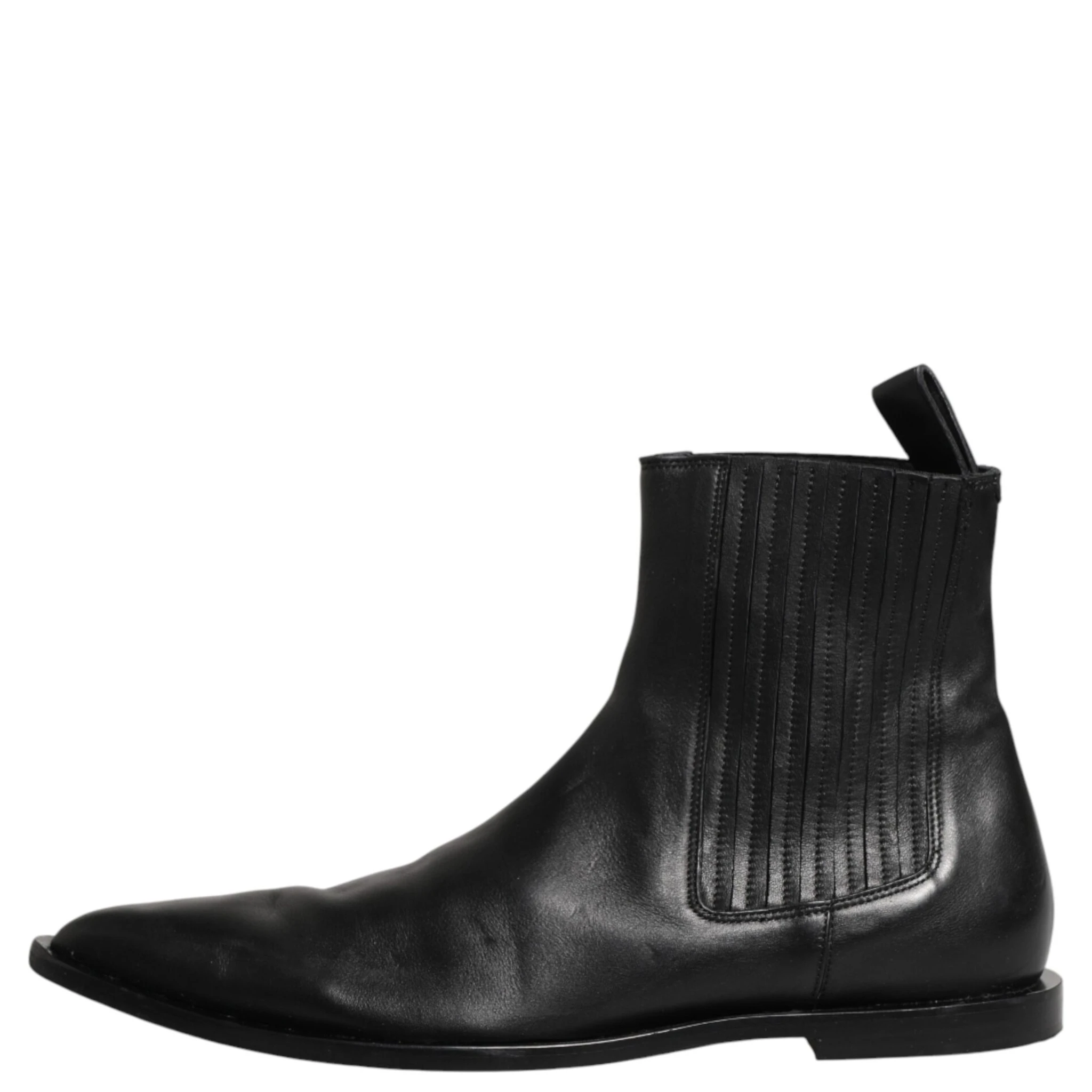 Black Chelsea Men Short Ankle Boots Shoes
