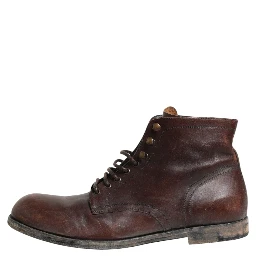 Brown Lace Up Short Ankle Boots Men Shoes