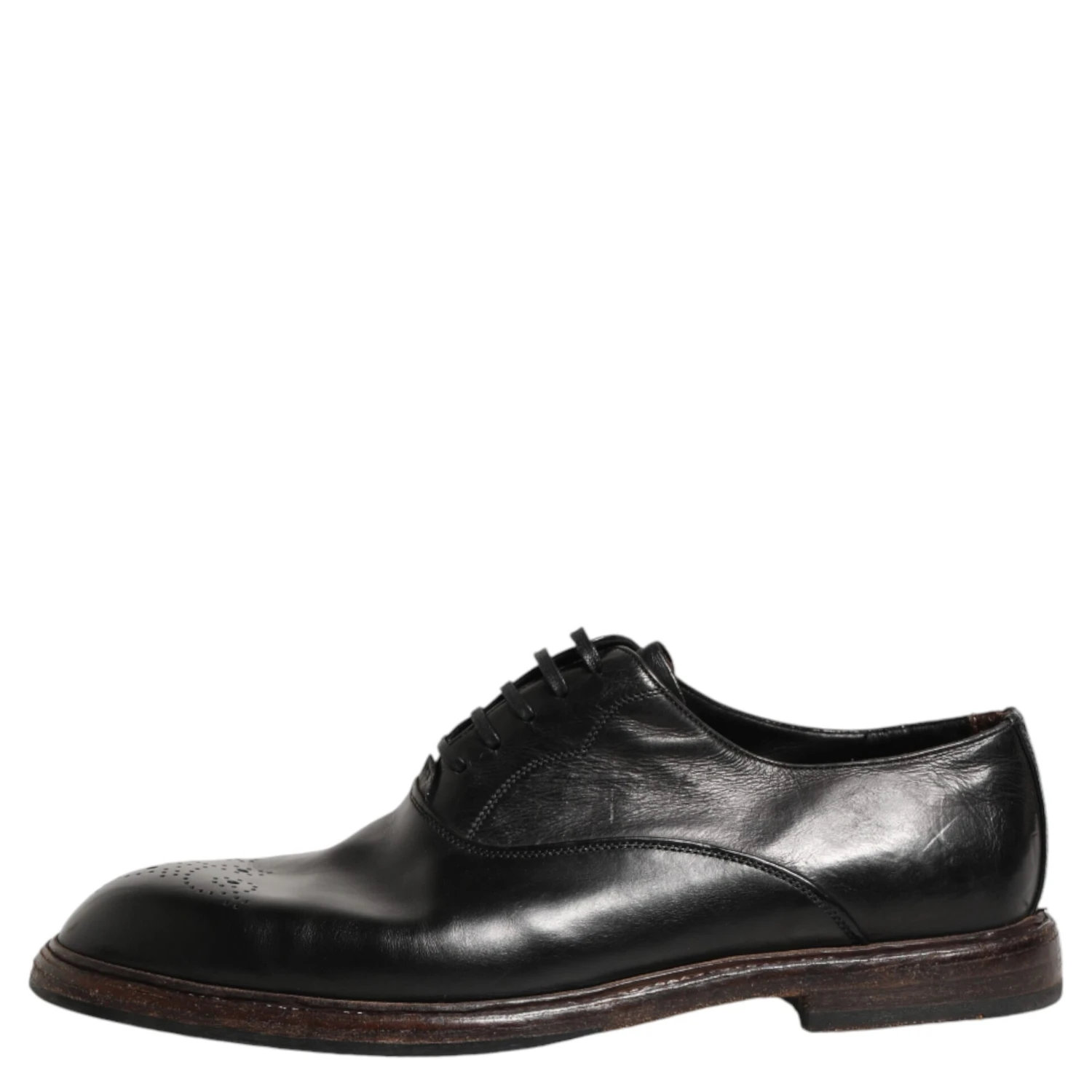 Black Calfskin Leather Oxford Dress Shoes