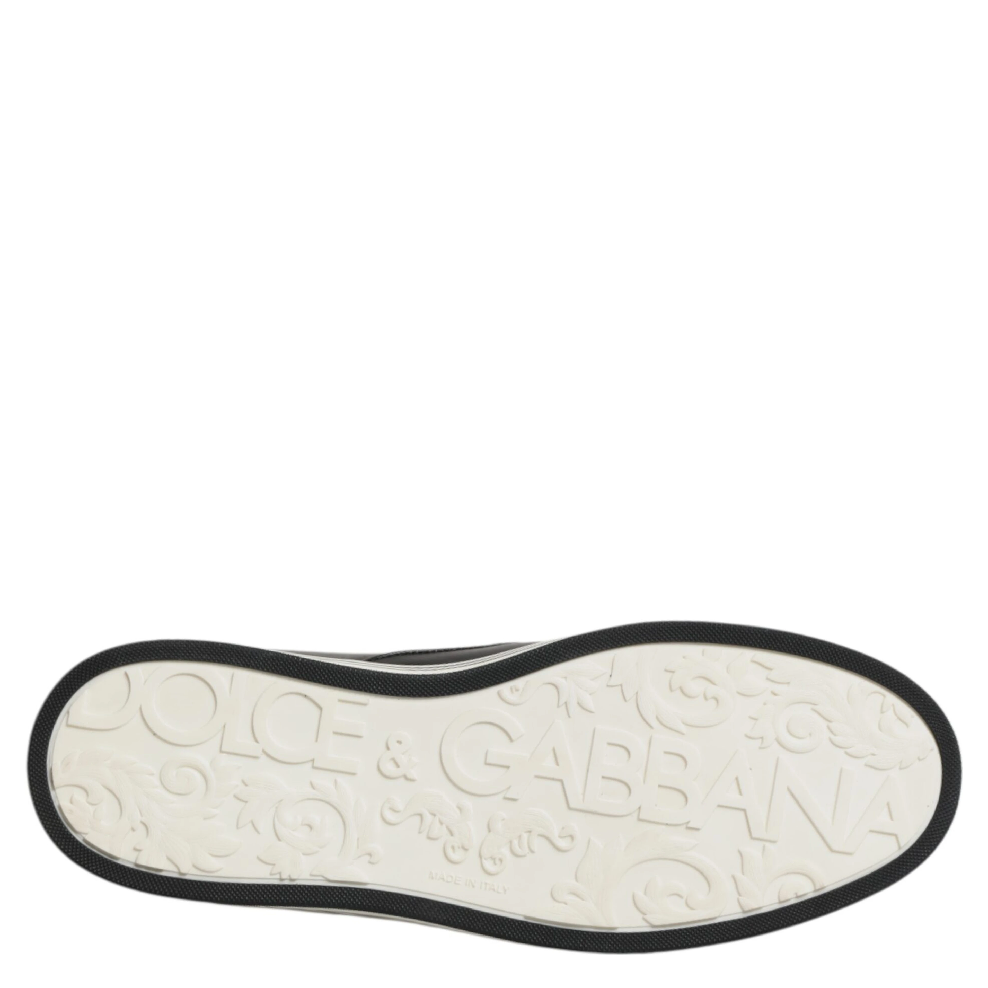 Black Leather Signature Figures Sneakers Shoes