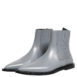 Light Gray Chelsea Short Ankle Boots Shoes