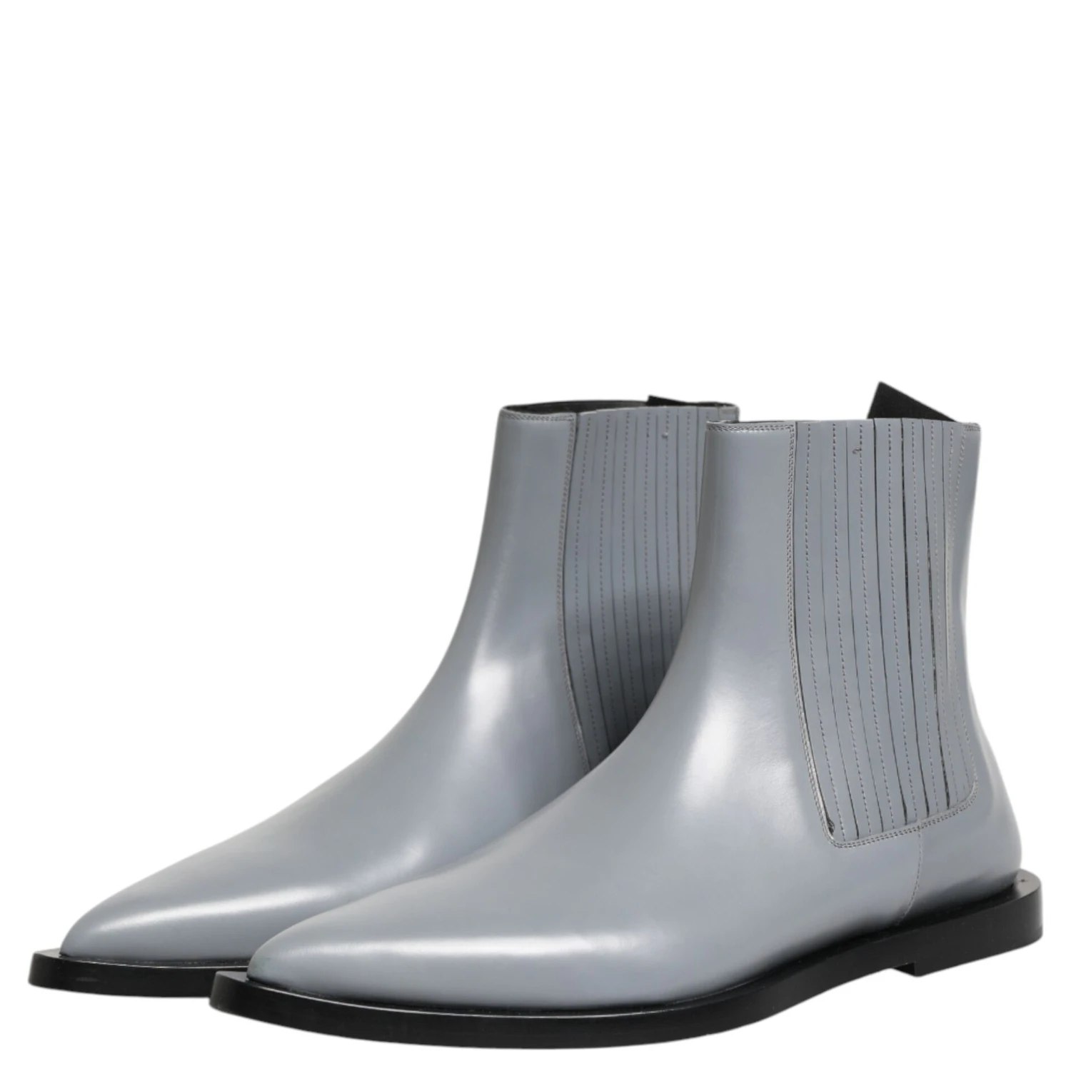 Light Gray Chelsea Short Ankle Boots Shoes