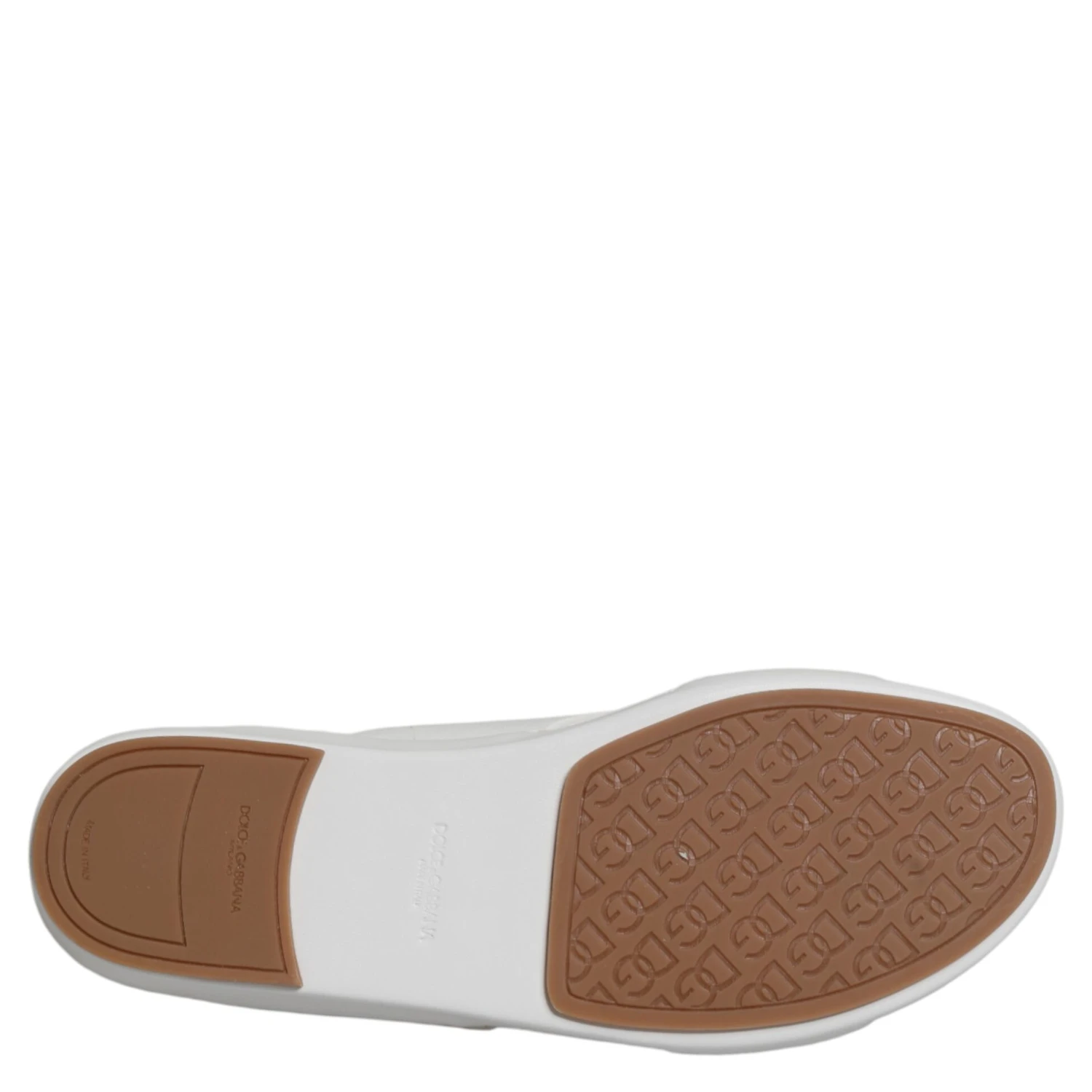 White DG Cutout Slides Slippers Flats Shoes